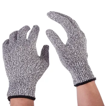 

2 pairs HPPE material EN388 hand protective anti Cut Resistant Gloves Level 5 Industrial Safety work Gloves