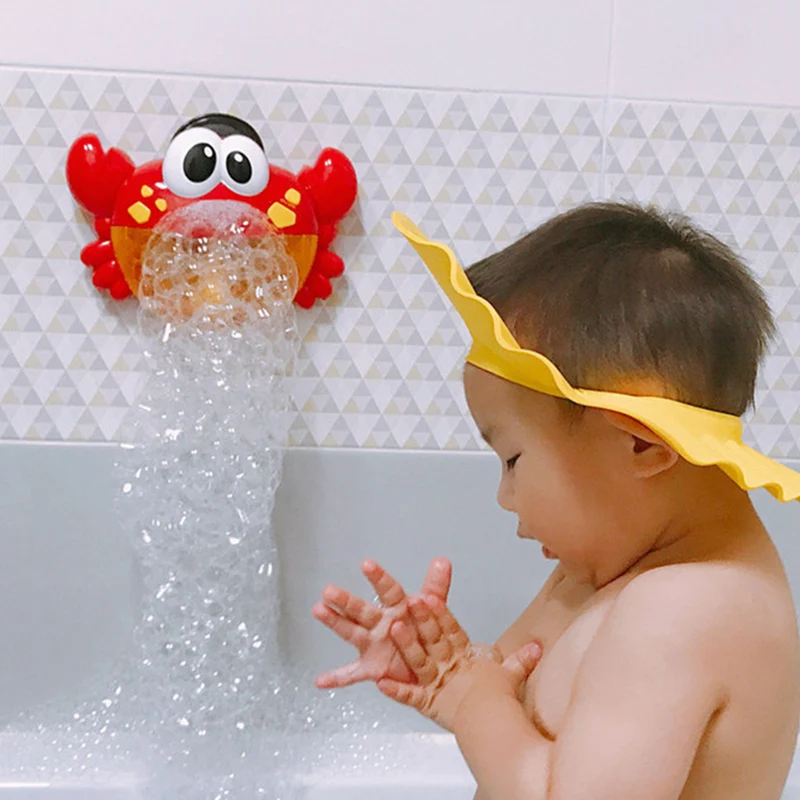 

New Bubble Crabs Baby Bathroom accessories Funny Bathroom Supplies Bubble Maker Pool Swimming Bathtub Soap Machine for Children