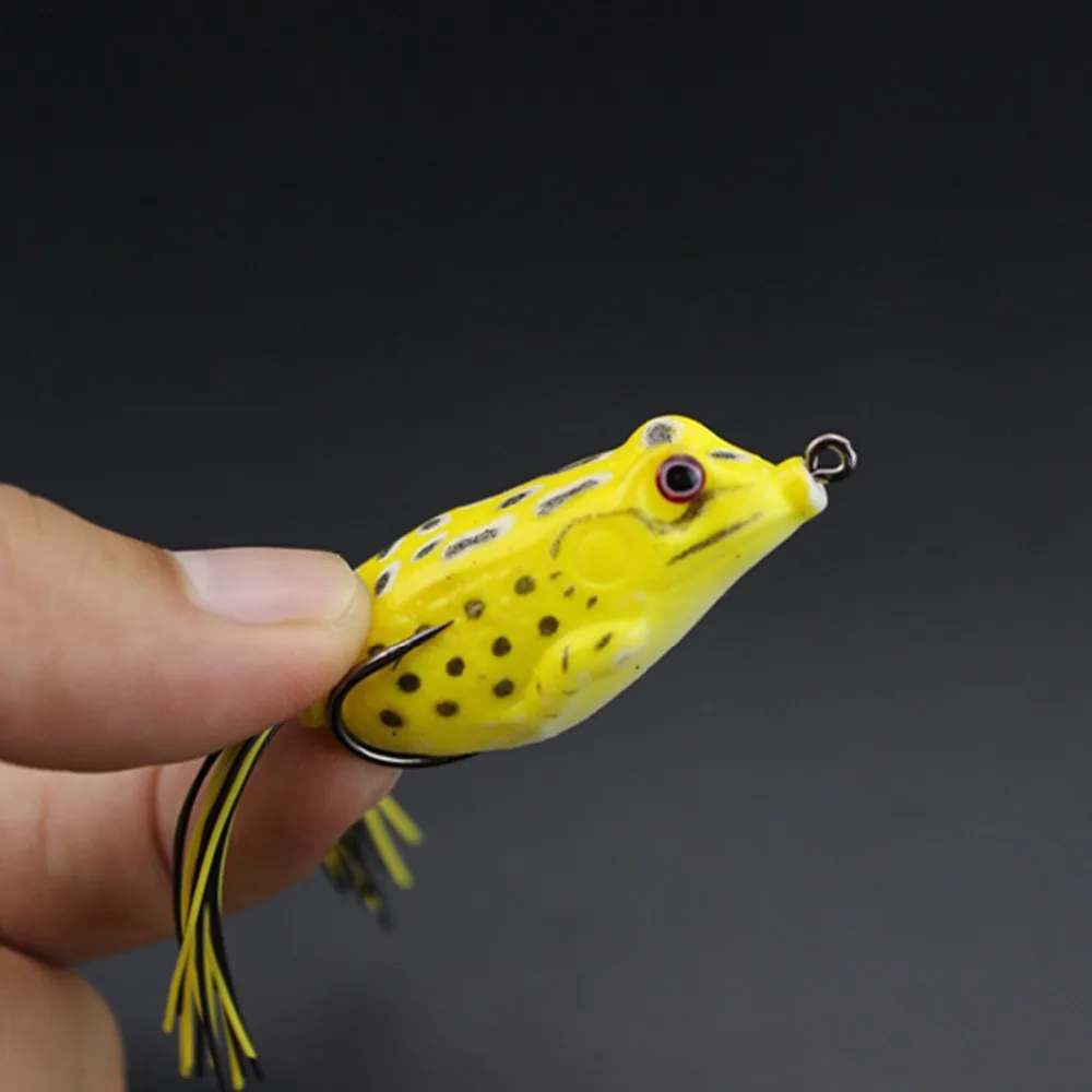 4pcs 5.5cm 8g High Quality soft plastic fishing lures frog lure with