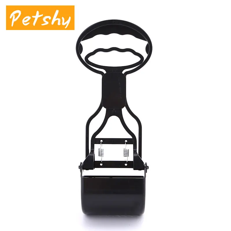 Petshy Pet Pooper Scooper с длинной ручкой захват, совок для уборки собачьих экскрементов для уборки животных, отходов собак, кошек, отходов, уборки, инструменты для уборки на открытом воздухе - Цвет: Short-Black