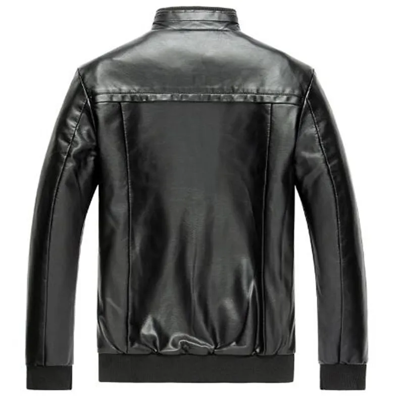 Casual coffee claro Abrigo De Moda Cuero Hombres Colores Marca Black Regular Mandarín Más Cuatro 3xl Los Chaquetas blue Collar Nueva 2017 Tamaño qRAvv