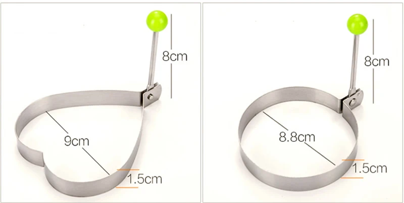Нержавеющая сталь 5 видов стилей жареное яйцо блинов формочка омлет форма для жарки яиц инструменты для приготовления пищи Кухонные аксессуары гаджет кольца