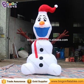 

Free express 3 meters high Inflatable Frosty Snowman for party decoration customized blow up snowman balloon for garden toys