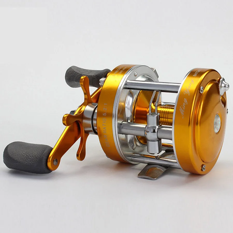 Fundição de Isca de Pesca de Arremesso Lidar com Roda de Peixe Todos Metal Carbono Centrífuga Freio Duplo 5.2: 1 Spinning Reel Poder Baixo 5 Todos Metal Carbono Centrífuga Freio Duplo 5.2: