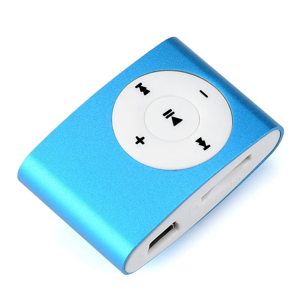 Синий HIPERDEALE мини USB Клип MP3 плеер ЖК-экран Поддержка 32 ГБ Micro SD TF карта Прямая поставка 171219 - Цвет: Синий