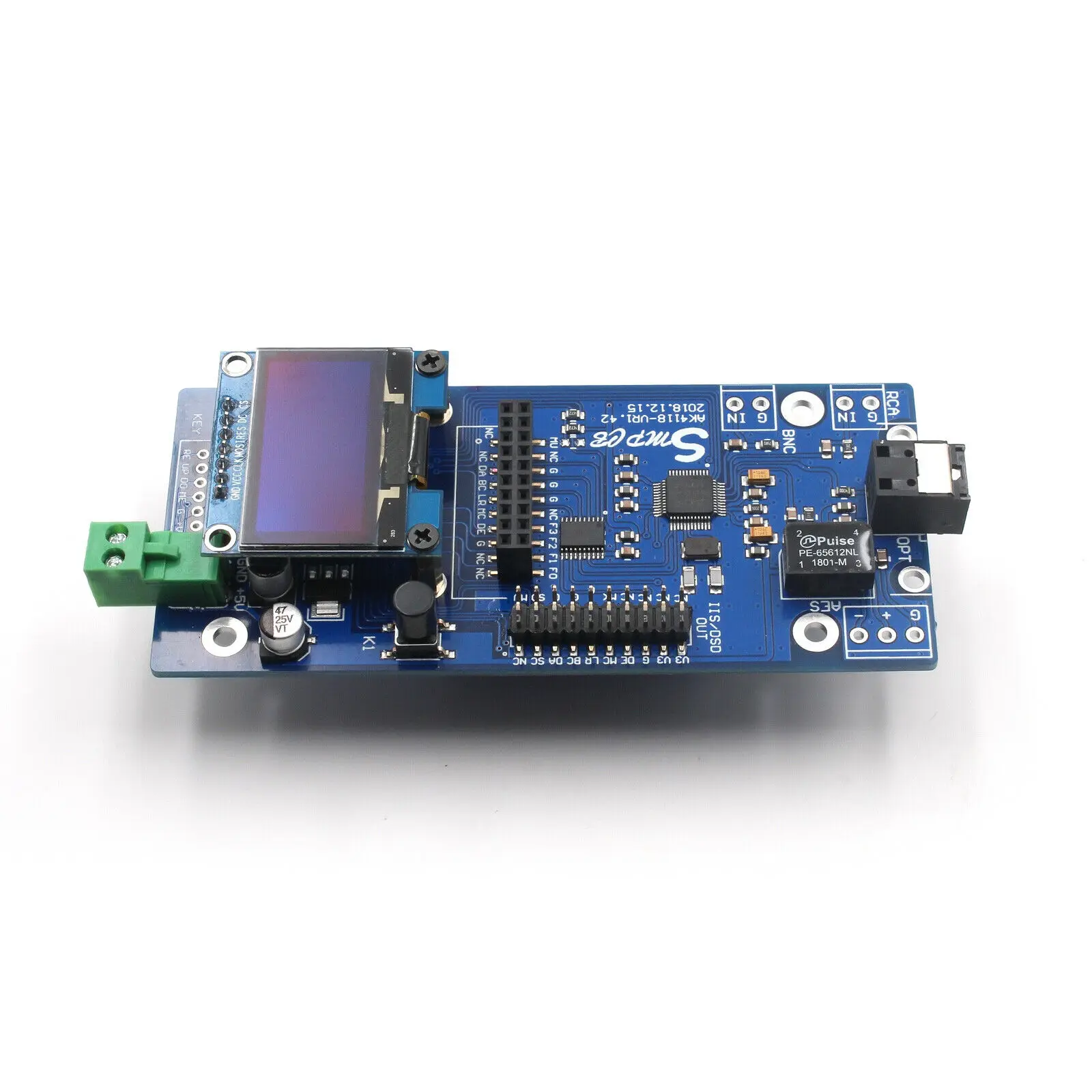 Douk Adio AK4118 Digital Receiver Board 24Bit 192K SPDIF to IIS LCD ...