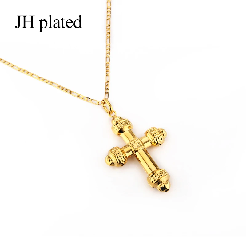 JHplated 2019 Новый Модный золотой цвет Long45 60 см Распятие Иисуса религиозные ожерелья