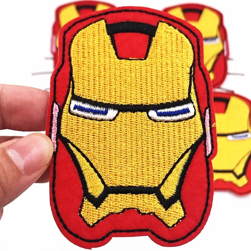 

1PCS Iron Man Avengers Badges Iron On Applique Sewing On Embroidered Patch For Clothes Jeans Stickers Apparel DIY Accessories