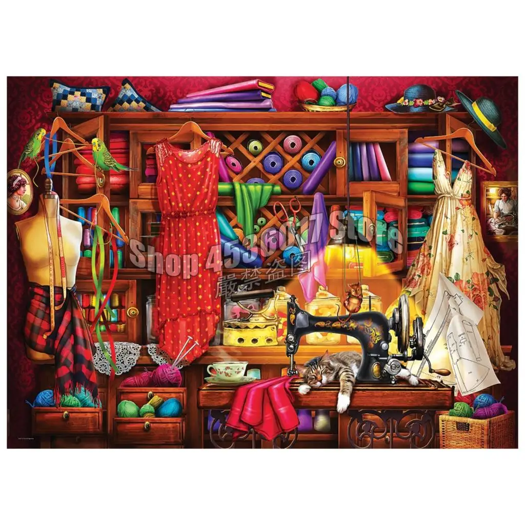 

Sewing Room DIY 5D Diamond Embroidery Resin Diamond Mosaic Home Decor Sewing &Quilting Design Diamond Painting Cross Stitch Kits