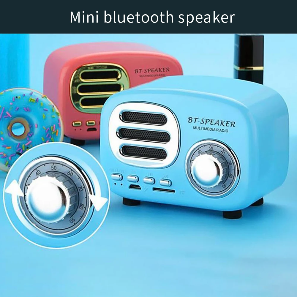 Nasin BT02 Retro Bluetooth Speaker Vintage Mini Bluetooth Speaker Nostalgic Heavy Bass 3D Stereo Sound Effects TF card USB AUX Nasin BT02 Retro Bluetooth Speaker Vintage Mini Bluetooth Speaker Nostalgic Heavy Bass 3D Stereo Sound Effects TF card USB AUX