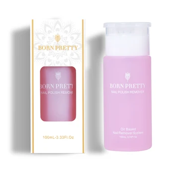 

BORN PRETTY 100ml Nail Polish Remover Oil Based Nail Art Polish Cleaner Nail Wipes Pads Paper Nail Art Tool 1 Box
