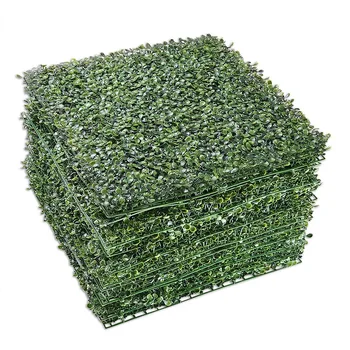 

Yescom 12-Pack 20"x20" Artificial Boxwood Hedge Mat with Cable Ties UV Privacy Fence Screen Greenery Panel Outdoor Decor