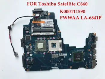 

Original laptop motherboard for Toshiba Satellite C660 K000111590 PWWAA LA-6841P GL40 Socket 478 GL40 DDR3 Fully tested