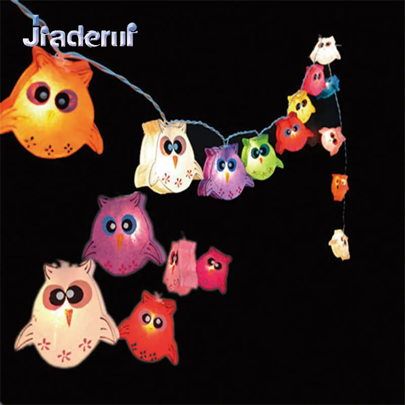 

Jiaderui LED Owl Shape Christmas String 1m 10 LEDs 2m 20 LEDs Halloween New Year Wedding party Christmas tree Decor String Light