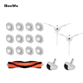 

IBooWu Replacement Parts For Millet Sweeping Robot XIAOMI Vacuum Cleaner Cleaning Tool Parts 12pcs Filters 3pcs Brush 2 wheels