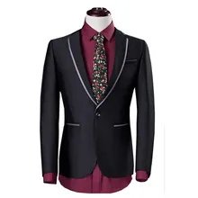 Подгонянный европейский и американский модный мужской Западный тонкий цветной Костюм Джентльмена пиджак мужской деловой строгий костюм