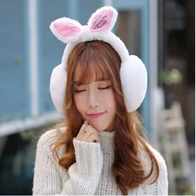 1 шт. милые зимние элегантные зимние наушники с кроличьим мехом для женщин теплые наушники подарки для девочек модные уши