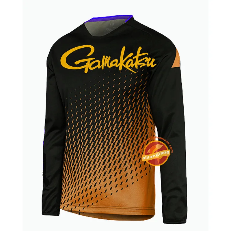 

2019 summer New Gamakatsu fishing Clothes Long Sleeve Quick Dry Fishing Clothing Anti-UV Sunscreen Fishing Shirt