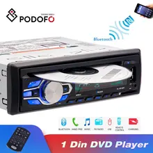 Podofo Авторадио 12 В Автомагнитола Bluetooth 1 din автомобильный стерео CD dvd-плеер телефон AUX-IN MP3 FM/USB/Радио дистанционное управление Автозвук