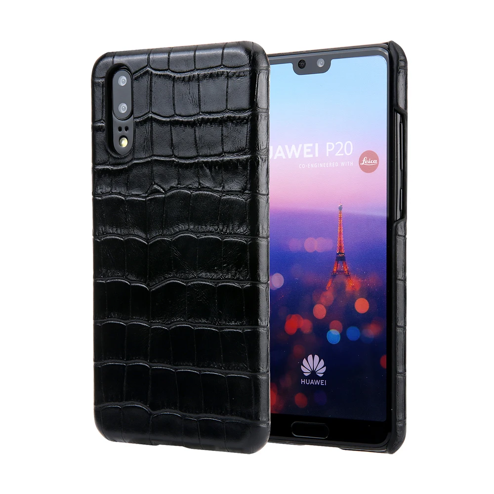 Luxury Genuine Leather Case for Huawei P20 Pro Case Crocodile Cowhide Pattern Fashion Cover for Huawei P20 Case P20 Plus P20+