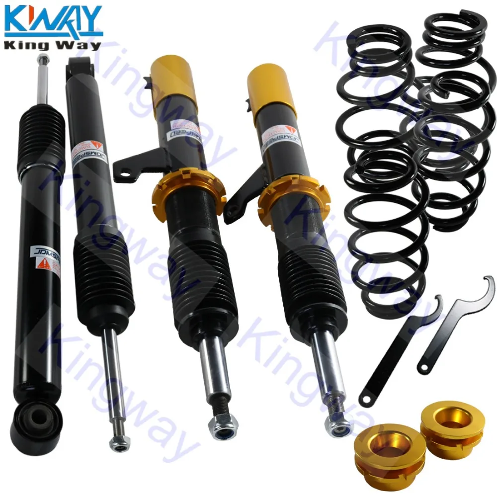 King Way-золото Красный Coilover подвеска опускание для VW Golf тигуан Жук CC GTI R Jetta MK5 MK6