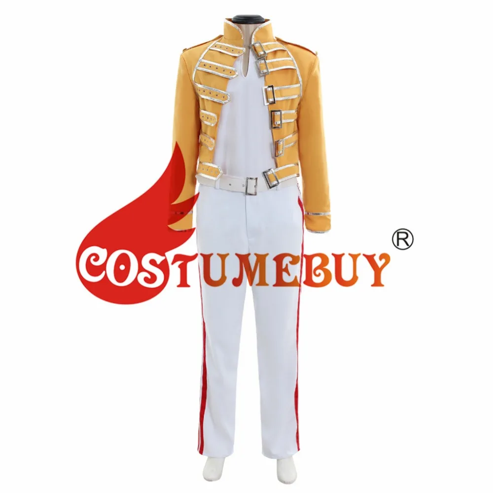 Costumebuy queen вокал Фредди Меркьюри костюм с принтом «Rock Star» Фредди Косплэй костюм тополя звезды сценический костюм Любой Размер L920