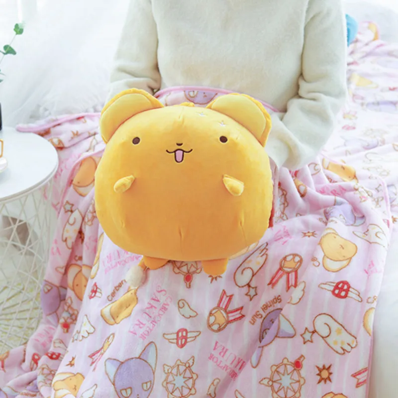 Цвет: желтый 30 см мультфильм аниме брелок Cardcaptor Sakura Kero плюшевые игрушки куклы карта аниме Captor кукла милая Подушка Одеяло мягкая игрушка детский подарок - Цвет: Цвет: желтый