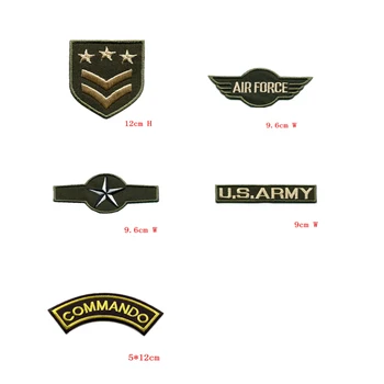 

military embroidery patch for clothing A set of army navy insignia rank war Stickers applique iron-on patches