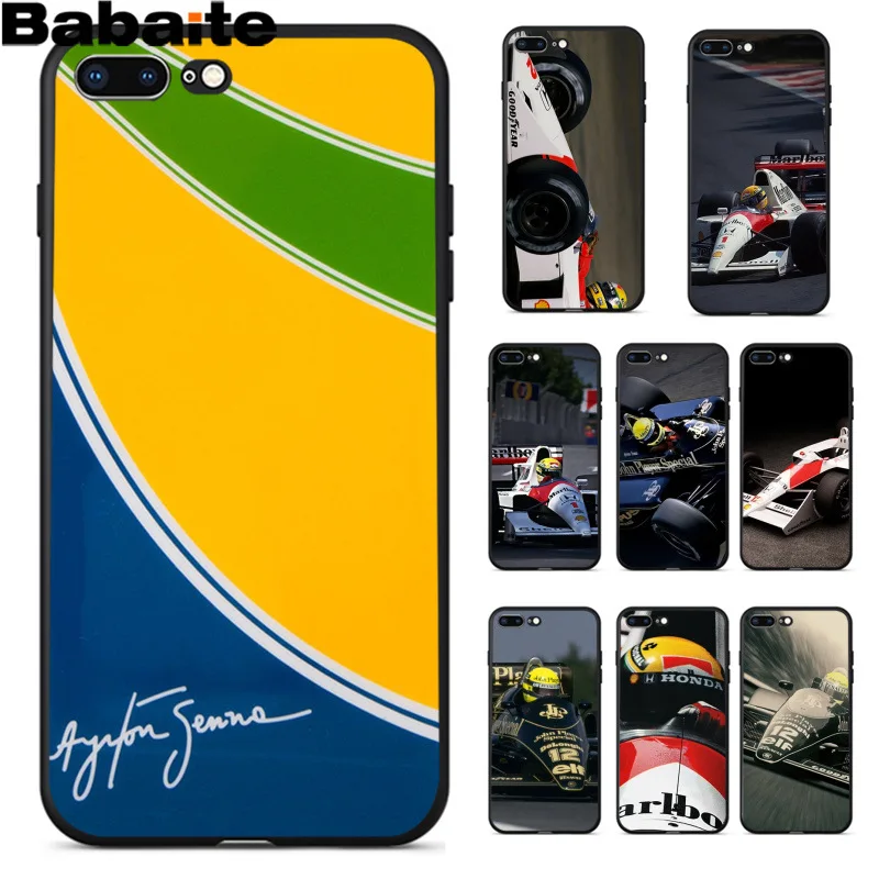 Babaite Ayrton Senna Lovely Design Phone Accessories Case for Apple iPhone 8 7 6 6S Plus X XS MAX 5 5S SE XR Cellphones