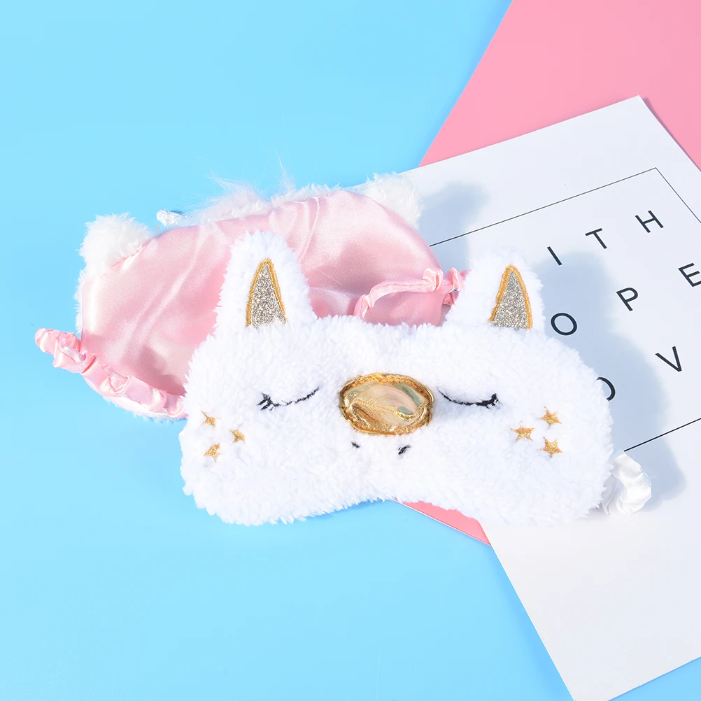

New Style Cute Sleep 3D Unicorn Mask Eye Shade Light Cover For Girl Kid Teen Blindfold Fashion Gold&Silver