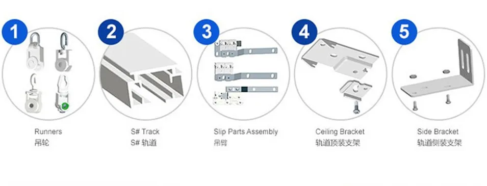 Dooya DT52S 45w Electric Curtain Motor,4 Wire Strong Power Engineering Motor for Open Close Window Curtain Track,Home Automation-2
