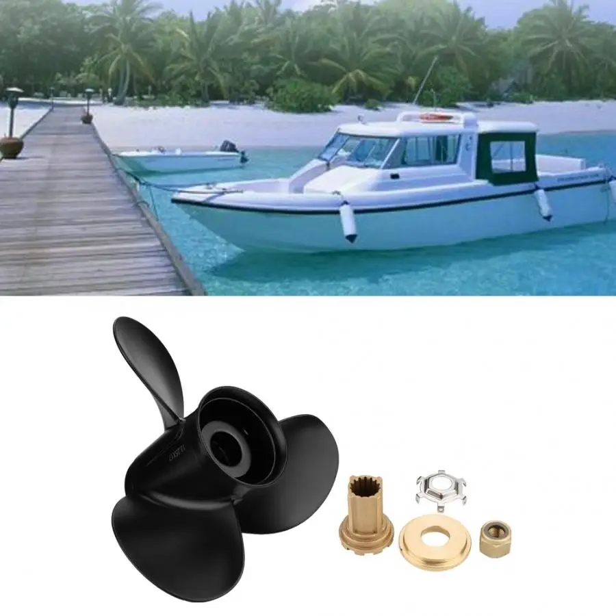 

outboard motor 13 1/4x17 3 Blades Aluminum Boat Propeller Outboard Motor for Mercury 60-125PH 48-77344A45 fishing boats motors