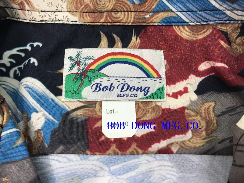 BOB DONG Vintage Lion Hawaiian Shirts Tropical Men's Aloha Short Sleeve T-Shirts 5