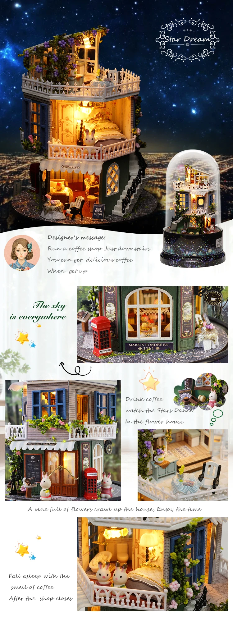DIY деревянный дом Miniaturas с мебели DIY Миниатюрные домики кукольный домик игрушки для детей день рождения и Рождественский подарок B30