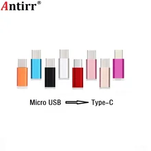 Antirr Micro USB to Type C USB Charge Cable Adapter Convertor For Huawei Mate9 P9 P10 LG G5/G6 Samsung S8 Plus ZUK Z2 Charger