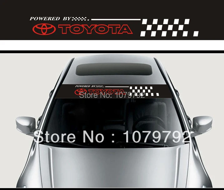 New toyota car stickers Front/Rear Windshield Decal Graphics Stickers