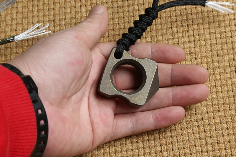 DICORIA кольцо с одним пальцем TC4 титановые ударные кинжалы на открытом воздухе Пряжка для выживания EDC Knuck knuckles мульти инструменты