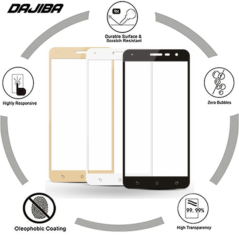9H полное покрытие закаленное стекло для Asus Zenfone 3 ZE552KL Взрывозащищенная защитная
