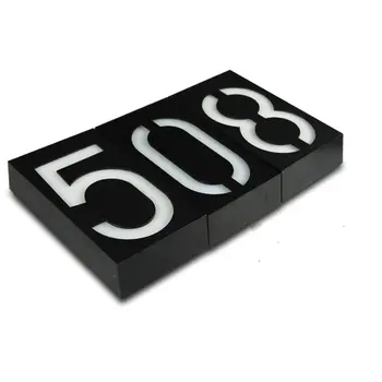 

Outdoor solar light led illumilous house number