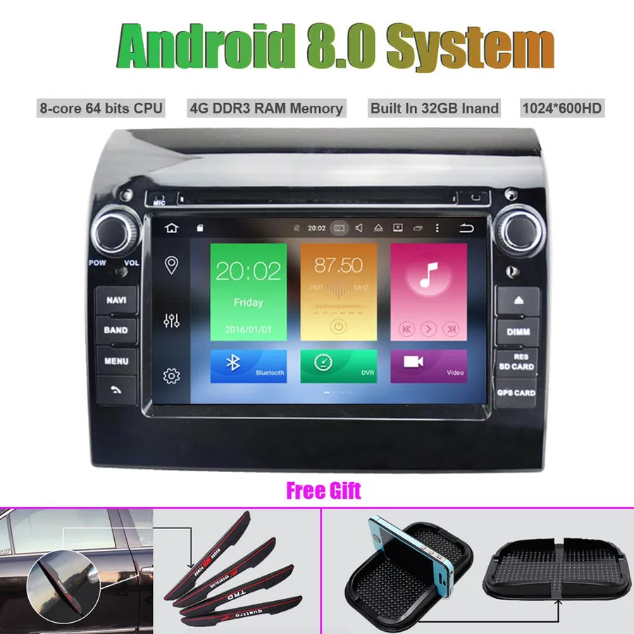 Excellent Octa-Core Android 8.0 CAR Multi-Media DVD Player for FIAT DUCATO 0