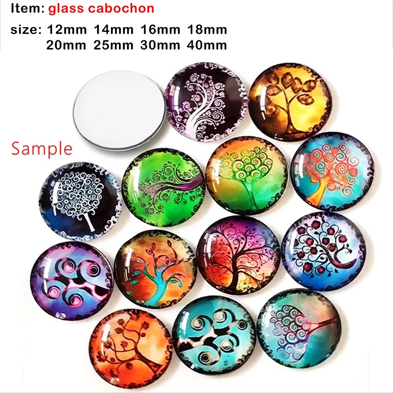 cancer ribbon glass snap button DIY jewelry Round photo cabochons flat back DA1134