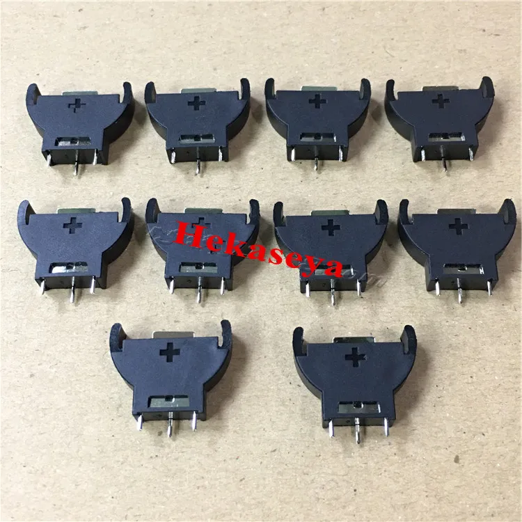 

BS-5 CR2032 3V CR2032 ML2032 LIR2032 Lithium Coin Button Cell Vertical three-legged battery holder