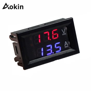 

100V 10A 0.28" Blue Red Dual LED Display Mini Digital Voltmeter Ammeter DC Panel Amp Volt Current Meter Tester With Lines Hot