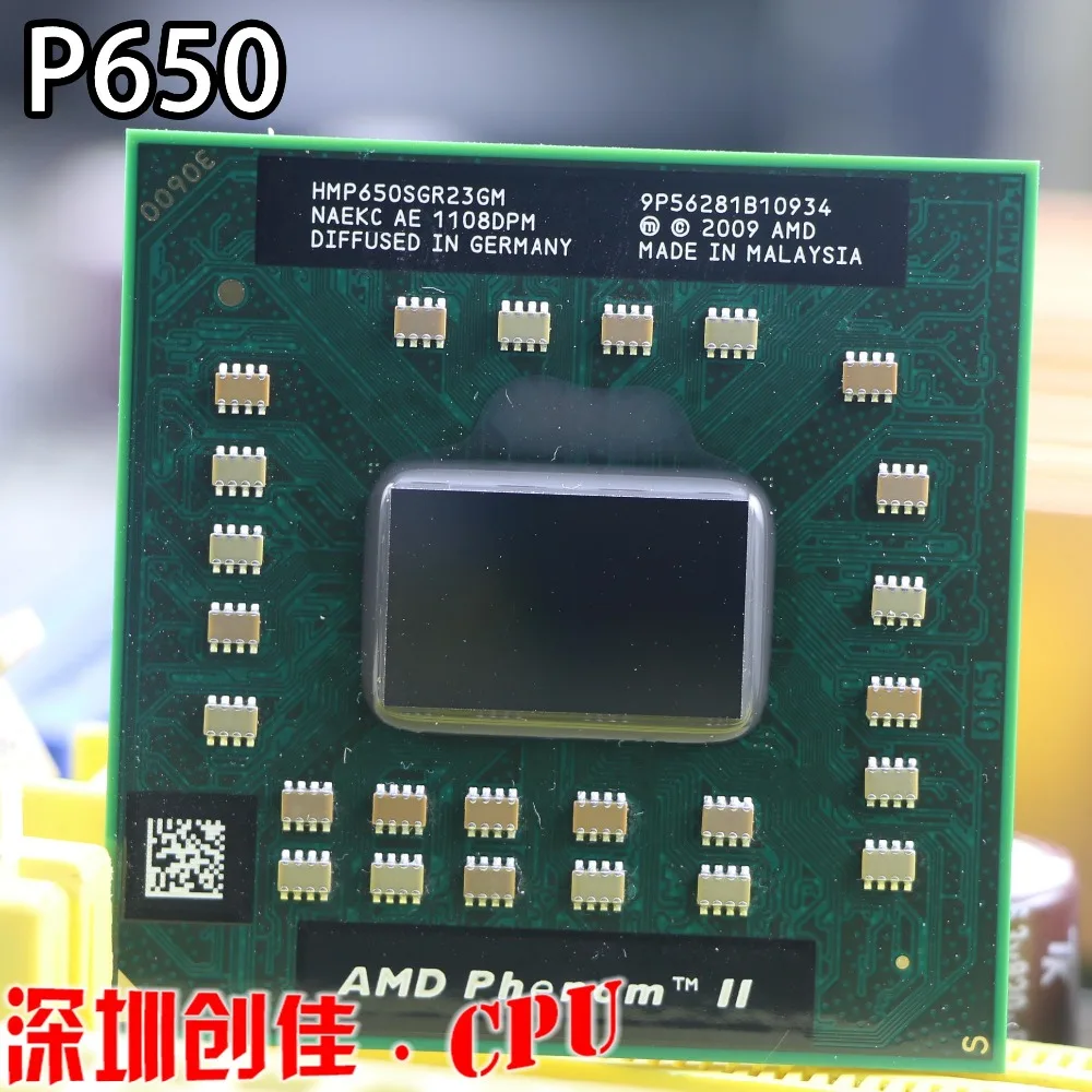 

Original AMD Phenom P650 HMP650SGR23GM P650 CPU Dual core 2.60 GHz 2MB L2 Cache Socket S1 (S1g4) PGA638