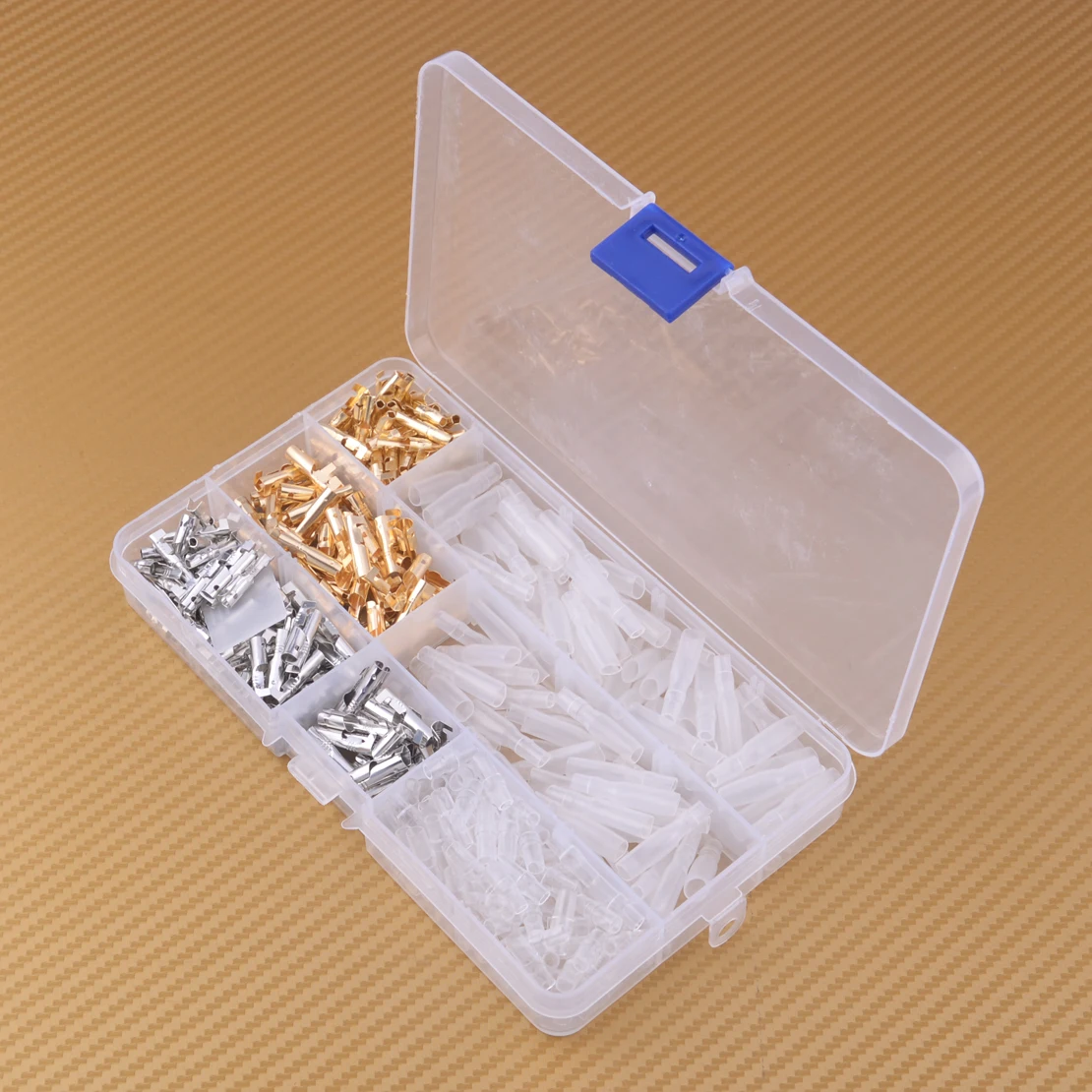 

CITALL 100 Sets 3.9mm Motorcycle Male&Female Brass Bullet Connectors Wire Terminals With Insulation Cover For Scooter Car Truck