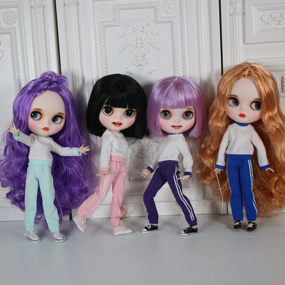 Кукла ICY DBS Blyth с открытым ртом и резными зубами матовое лицо сужение тела сонные