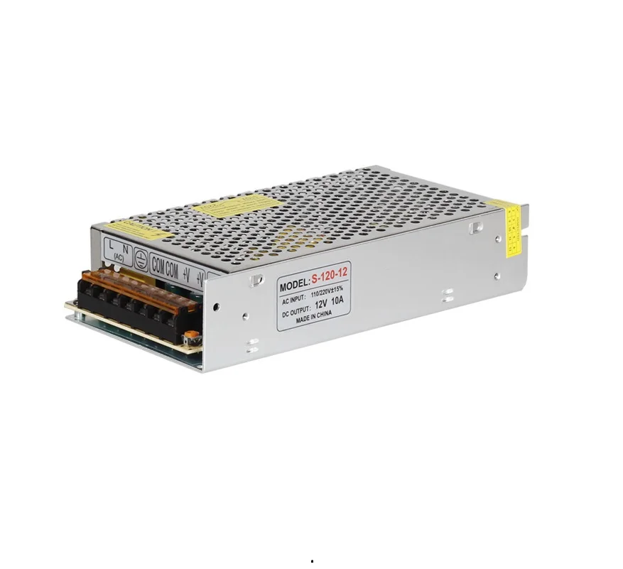 

12Volt 10A 120W lighting Transformer 100V-265V AC to DC 12V Switch Power Supply Adapter Converter For RGB Strip / Module Driver