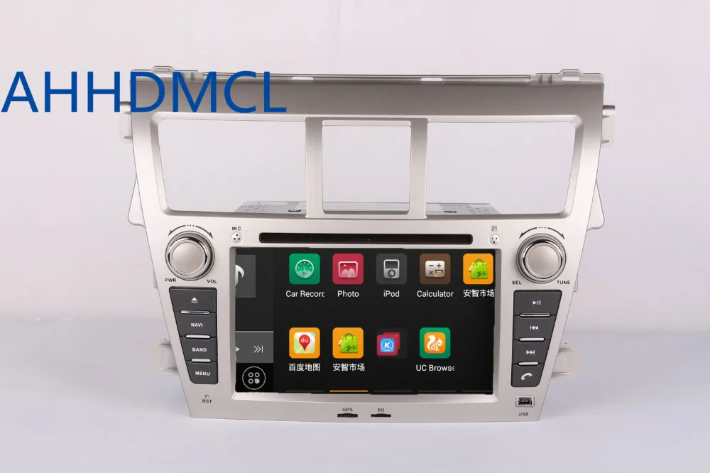 Best Car Multimedia Player Stereo Radio Audio DVD Android 9.0 OS GPS Navigation For Toyota Vios 2007 2008 2009 2010 2011 2012~Up 5