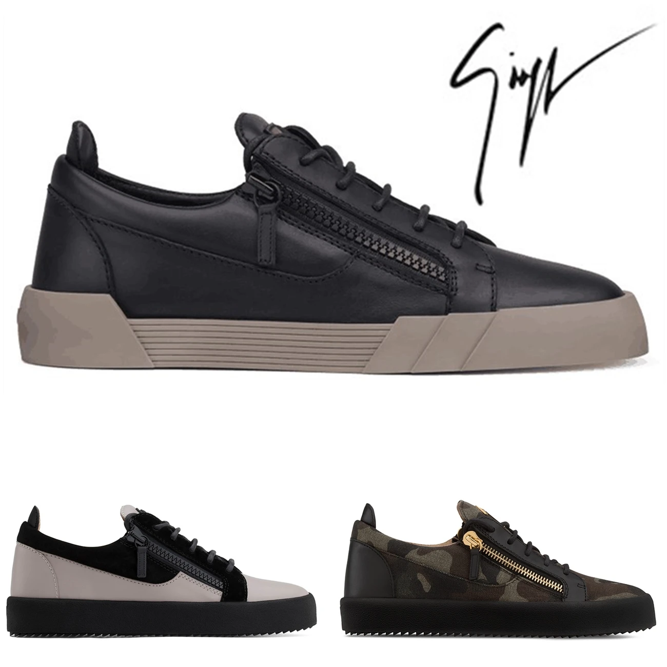 

Giuseppe x zanotti design GZ Low Top Sneakers Men and Women Flat Casual Shoes Zapatos de Hombre Mens Dress Shoes Loafers