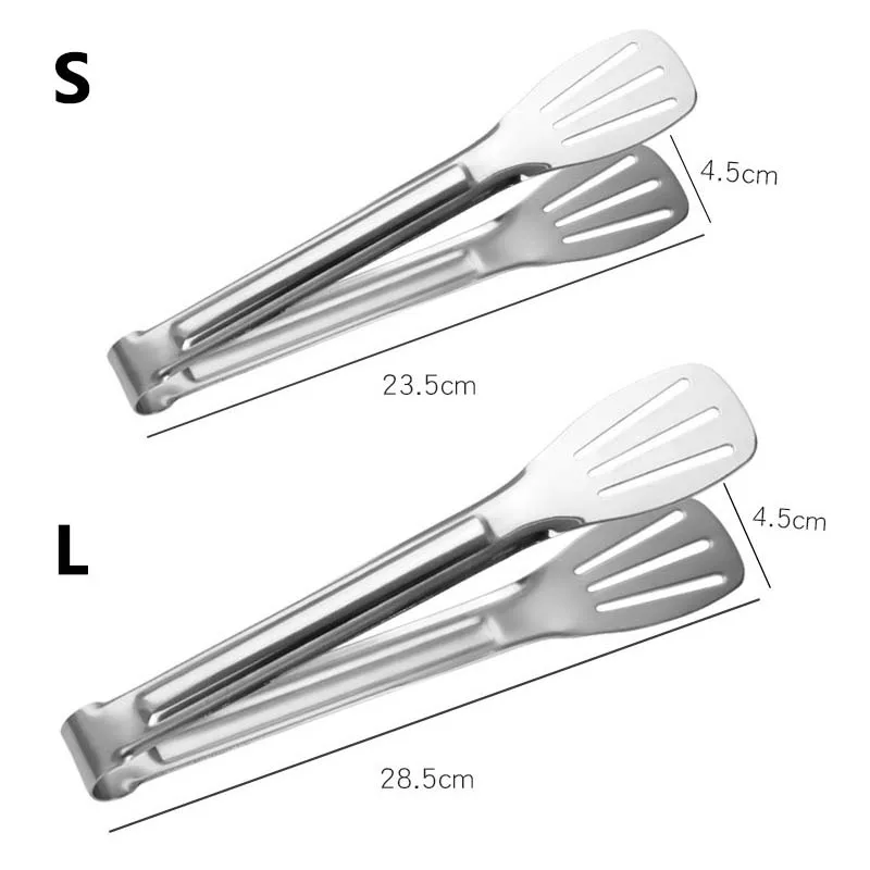Новые практичные кухонные щипцы из нержавеющей стали, посуда, приготовление блюд, инструменты против пригорания, зажим для хлеба, Кондитерские щипцы для барбекю